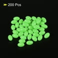 thumbnail image 3 of Uxcell 12x8mm Oval Soft Plastic Luminous Glow Fishing Beads Tackle Tool Green 200 Pieces, 3 of 5