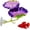 Purple, variant on Betta Leaf Hammock Aquarium Decor, Artificial Resting Plant for Betta Fish