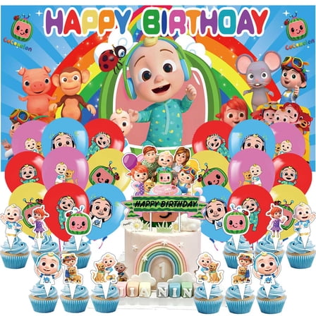 CocoBaby Party Supplies Banner Latex Balloons Decor Backdrop Kit Birthday Decorations