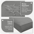 thumbnail image 3 of Snubbull 8-Piece Patio Furniture Cushions, Replacement Outdoor Cushions for 3-Seat Sectional Sofa, Waterproof & Zipped, 25.6"*23.6"*10", Light Gery​, 3 of 8