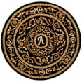 thumbnail image 3 of Safavieh  Handmade Naples Hanan Traditional Oriental Wool Rug Black Monogram "A" 5' x 8' 5' x 8' Rectangle, 3 of 5