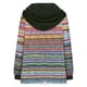 thumbnail image 5 of Chaquetas y abrigos casuales con capucha de manga larga para mujer, chaqueta con capucha informal de rayas de colores para otoño e invierno, chaqueta/chaqueta casual con capucha de manga larga, blusa, 5 of 6