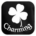 thumbnail image 2 of St Patricks Day Party Supplies 4 Leaf Clover Shamrock Lucky Charming Premium Hoodie Sweatshirt Medium Black, 2 of 3