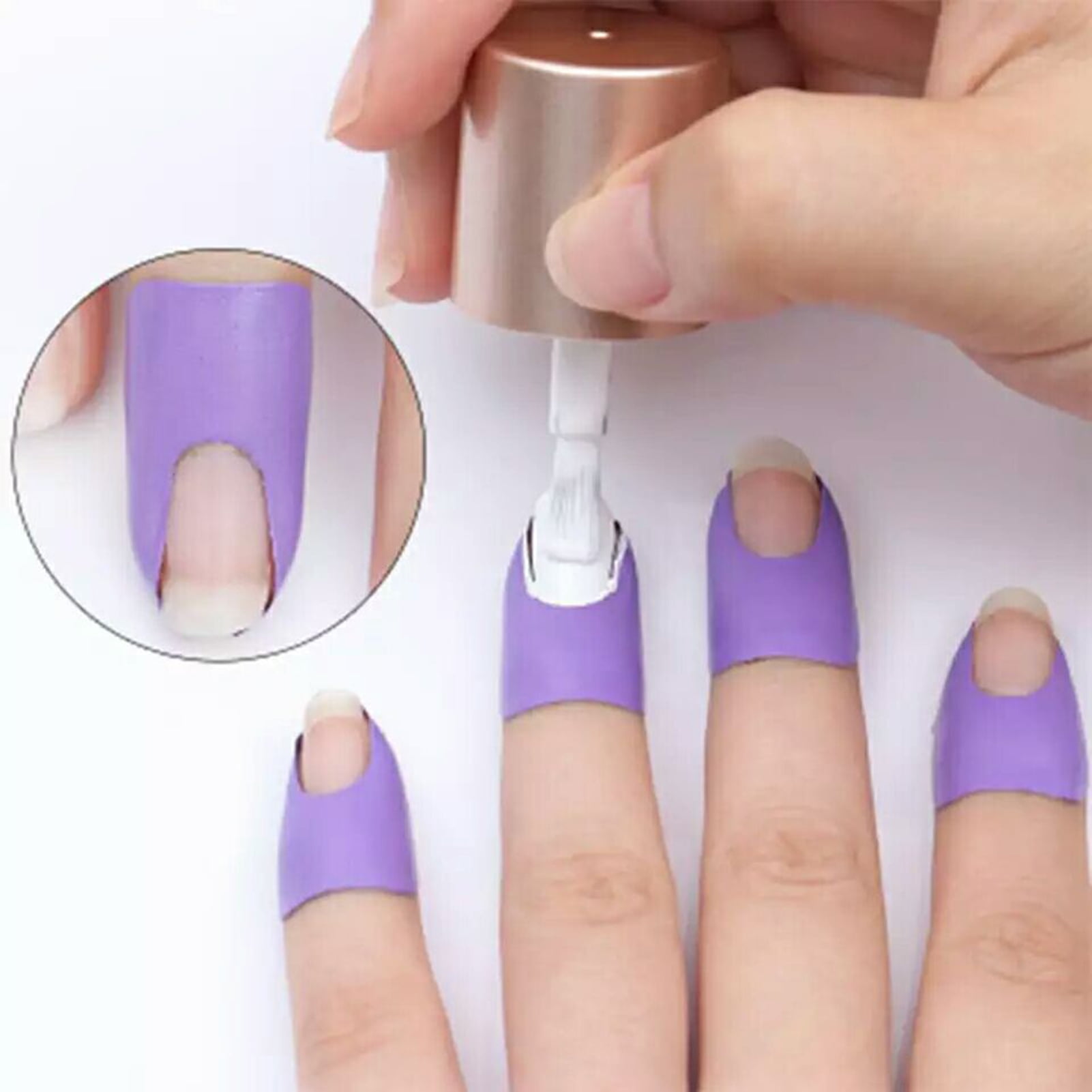 XinYux Nail Peel Off Tape U-shape Spill Proof Manicure Accessories  Disposable Nail Polish Protector for Women 