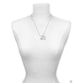 thumbnail image 2 of Delight Jewelry Silvertone Small 3-D Pink Present Box with Bow She is Clothed in Stength and Dignity Charm Necklace, 20"+3", 2 of 4