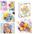 thumbnail image 2 of kjfeif Petal Flower Art Kit – DIY Paper Flower Craft Kit Create 3D with Colorful Petals Fun & Educational Arts for Home Fun Classroom Summer Activities 20ml, 2 of 9