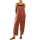 thumbnail image 1 of SAYOO Pantalones holgados para mujeres, pantalones de bolsillo de cuello cuadrado sin mangas SAYOO moda, 1 of 8