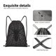 thumbnail image 4 of Fotbe Black Spider On Web 1 Bolsa Mochila con Cordón Estampada, Bolsa de Gimnasio Deportiva, Bolsa Cinch, Bolsa con Cordón para Hombres y Mujeres-Small, 4 of 6