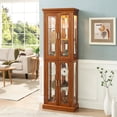 thumbnail image 3 of Tempered Glass Door Curio Cabinet / Keep Treasures Visible, 3 of 3