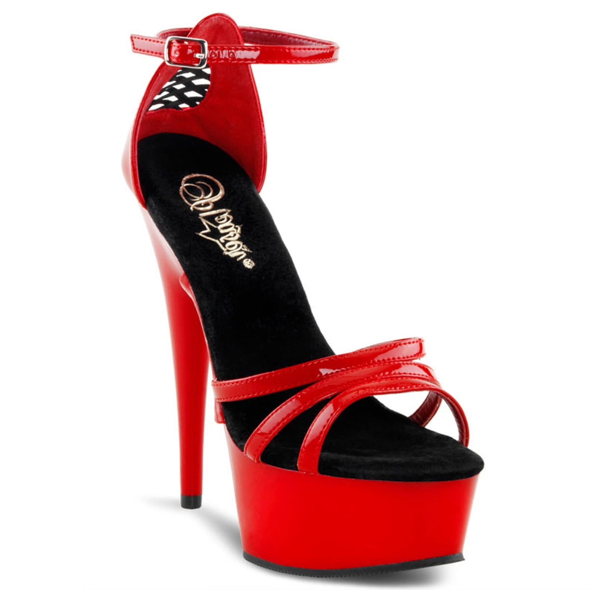 Womens Sexy 6 Inch Red High Heels Shoes 