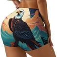 thumbnail image 1 of Fotbe Cartoon Iceberg Bald Eagle Shorts Sin Costuras – Shorts Deportivos de Cintura Alta para Mujer, Elásticos para Gimnasio, Yoga, Running o Ciclismo-Large, 1 of 8