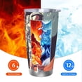 thumbnail image 5 of Bingfone Astronaut With American Flag for 20 Oz Stainless Steel Travel Mug Double Wall Water Coffee Cup for Home,Office, Outdoor Works Great for Ice Drinks and Hot Beverage-Without Straw, 5 of 8