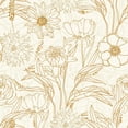 thumbnail image 3 of Vintage Floral Wallpaper Peel-and-Stick - 25"W x 225"H, 3 of 3