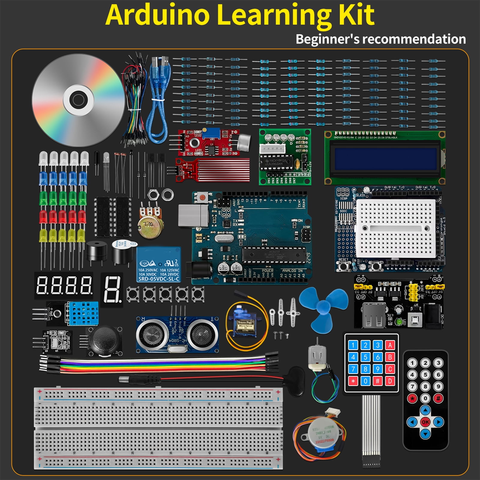 Super Starter Kit for SET Breadboard with Detailed Tutorial for Easy Programming Electronics Learning Kit