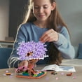 thumbnail image 3 of Gochildon Purple Cherry Blossom Tree House Bonsai Building Block Toy Set 2200PCS Micro Mini Blocks Tree House For Kids Gifts, 3 of 6