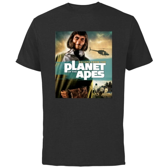 Escape from the Planet of the Apes 1971 Dr Zira Movie Poster - Short Sleeve Cotton T-Shirt for Adults - Customized-Black