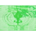 thumbnail image 1 of Ahgly Company Machine Washable Indoor Rectangle Transitional Green Area Rugs, 7' x 10', 1 of 7