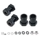 thumbnail image 3 of 4 extensores de cubo de rueda hexagonal de aleación de aluminio de 5 mm de diámetro con pasadores de eje para 1/10 Negro, 3 of 9