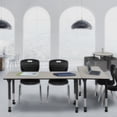 thumbnail image 2 of Regency 66x24 Mobile Adjustable Classroom Table- Maple & 2 Andy 18 Stack Chairs- Black, 2 of 7