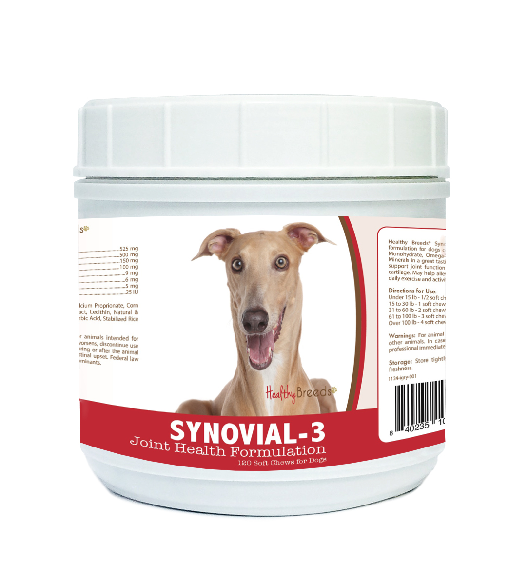 Healthy Breeds Synovial3 Dog Hip and Joint Supplement for Italian