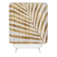 thumbnail image 2 of Society6 Modern Tropical Metallic Gold Palm Leaf Shower Curtain 71" x 74", 2 of 3