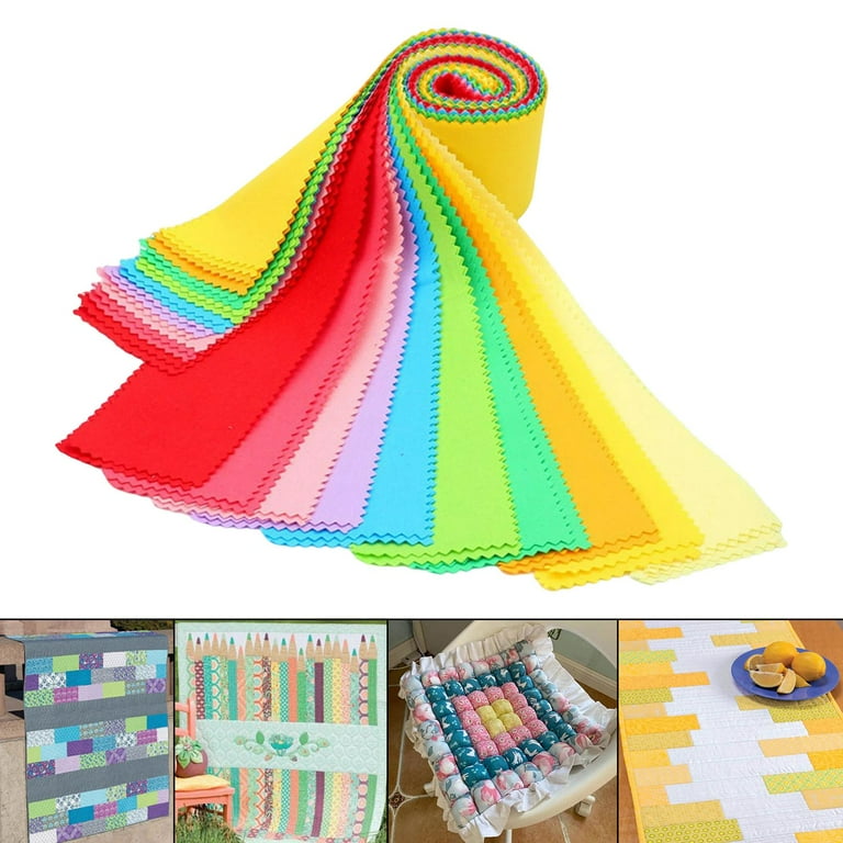 36 Pieces Jelly Roll Multi-Color Fabric Quilting Fabric Strips with  Different Patterns for Sewing Quilting Crafting Home DIY 