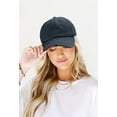 thumbnail image 2 of Ponytail Baseball Hat Distressed Retro Washed Womens Twill, 2 of 6