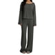 thumbnail image 3 of TaTaai Women Solid Cotton Linen Drawstring Waist Wide Straight Leg Capri Pants with Pockets Loose Casual Ladies Fitness Daily Lounge Wear Breathable No Fading Stylish Comfortable Trousers Gift, 3 of 6