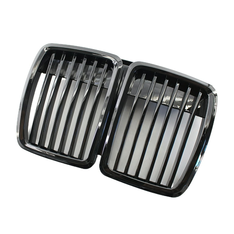 Xwq Car Grille Front Single Line Gloss Black Bumper Kidney Grille 51131884350 51131916504 51131945877 for BMW E30, Size: 36