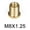 M8x1.25, variant on Car Gear Shift Knob Thread Adapter Nut Insert Kit M10X1.25/M10X1.5/M8X1.25 Gold Aluminum Alloy Shift Knob Thread Adapters Parts