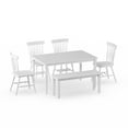 thumbnail image 2 of Rawlings 6-Piece Dining Set with Bench by Birch Harbor, White, 2 of 5
