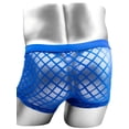 thumbnail image 4 of TANBOM Men's Bulge Enhancing Boxer Briefs Mesh Transparent Underwear Blue XXL 1-Pack, 4 of 6