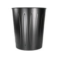 thumbnail image 5 of Genuine Joe 6-gallon Fire-safe Trash Can - 6 gal Capacity - Fire-Safe, Sturdy - 14" Height x 13" Diameter - Metal, Steel - Black - 1 Each, 5 of 11