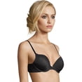 thumbnail image 2 of Maidenform Push-Up Bras - Solid and Lace 2-Pack Black/Galactic Red 40D Women's, 2 of 3