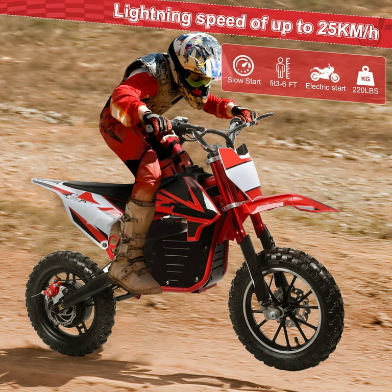 Xssm Kids 36V Electric Dirt Bike, 500W Ride on Mini Motorcycle