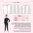 thumbnail image 6 of iiniim Kids Boys Girls Mock Neck Long Sleeve Unitard Leotard Full Length Body Suit Jumpsuit Dance wear Dark Gray 10-12, 6 of 7