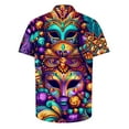 mardi gras button down shirt