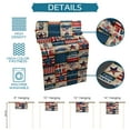 thumbnail image 7 of Table Runner Dresser Scarves 90 Inch Long, American Flag Day Retro Splicing Plaid Linen Dining Table Runners Dwarf Stars USA Flag and Flower Tabletop Scarf for Wedding Holiday Party Kitchen, 7 of 7