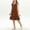 Coffee-D, variant on Girl's Summer Ruffle Sleeve Square Collar Ruffle Swing Casual Beach Boho Sundress Colorful Tassel Decoration Dress Khaki-C
