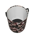 thumbnail image 3 of Goofa Butterfly Printed Circular Hamper,Laundry Basket with Handles,Storage Baskets Foldable,Large Capacity Laundry Hamper-Small, 3 of 8