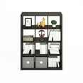 thumbnail image 6 of Furinno Simple Open Back Cube Storage Organizer, Standing Shelf, 12-Cube, Dark Oak, 6 of 6