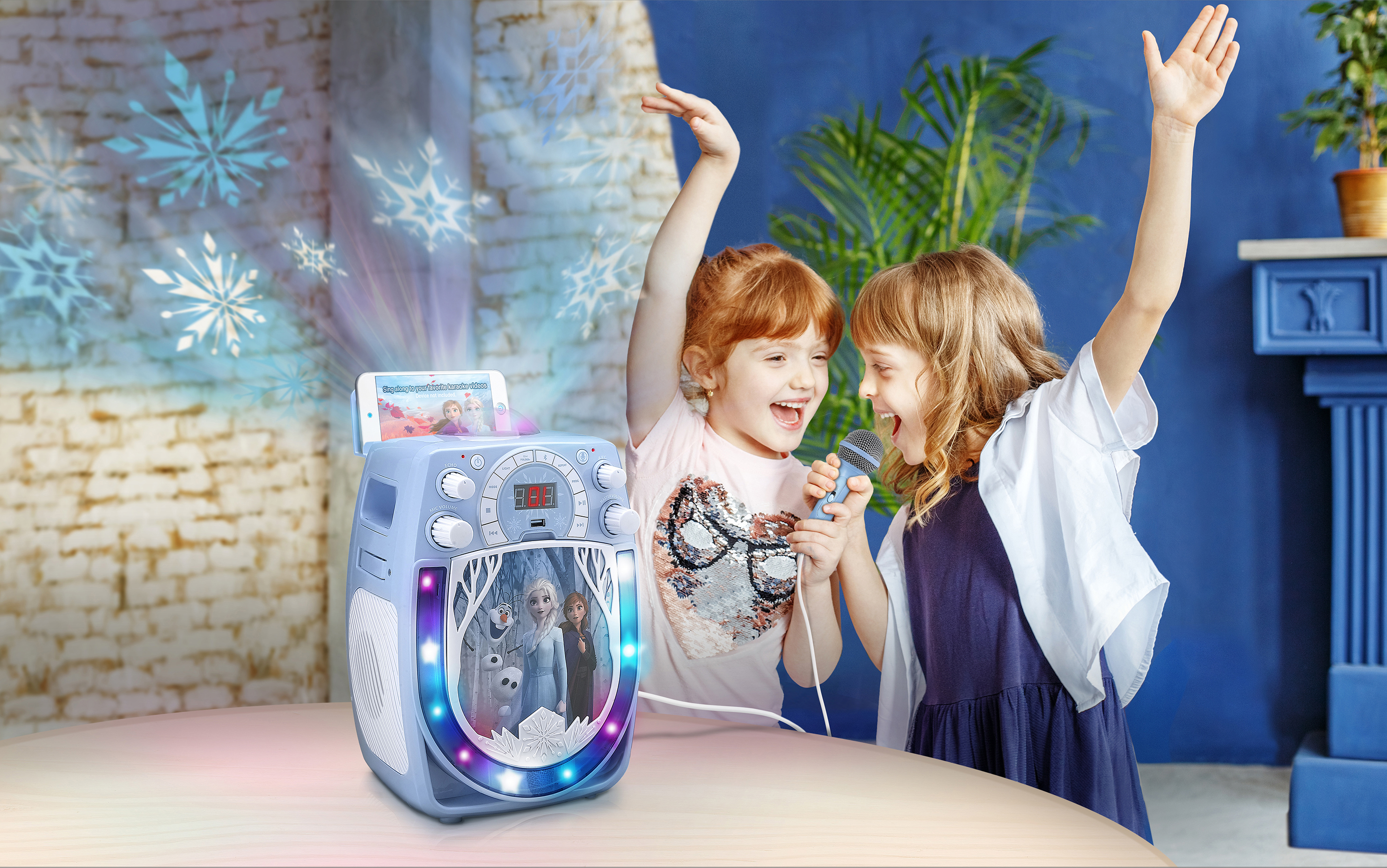 Frozen - Disney Frozen II Karaoke with Snowflake Projector and Microphone (cd+g) - image 3 of 6