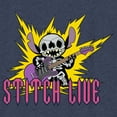 thumbnail image 2 of Boy's Lilo & Stitch Rocker Stitch Live Graphic Tee Navy Blue Heather Small, 2 of 4