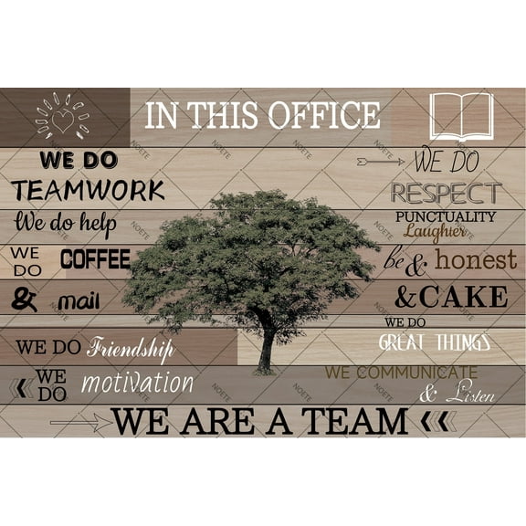 Noete Vintage Office Artwork Primitive Tin Sign 12x16 Inch, Rustic Wall Decor for Home, Classroom or Office, Easter Themed Motivational Art