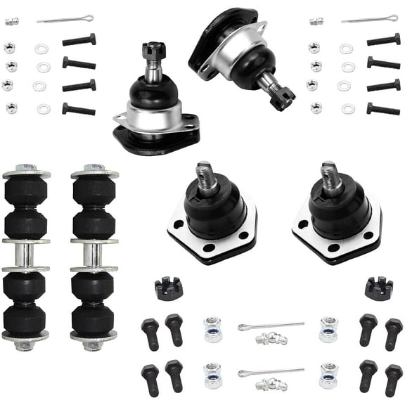 Detroit Axle - Front Ball Joints Sway Bars for Chevy Blazer S10 GMC Jimmy Sonoma Isuzu Hombre Olds Bravada, Upper & Lower Ball Joints Sway Bar Links Replacement