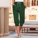 thumbnail image 1 of WILLBEST Pantalones Casuales para Mujer, Capri, Cintura Alta, Estampados, Joggers con Cordón, Cómodos, Informales. Extra Grande, 1 of 5