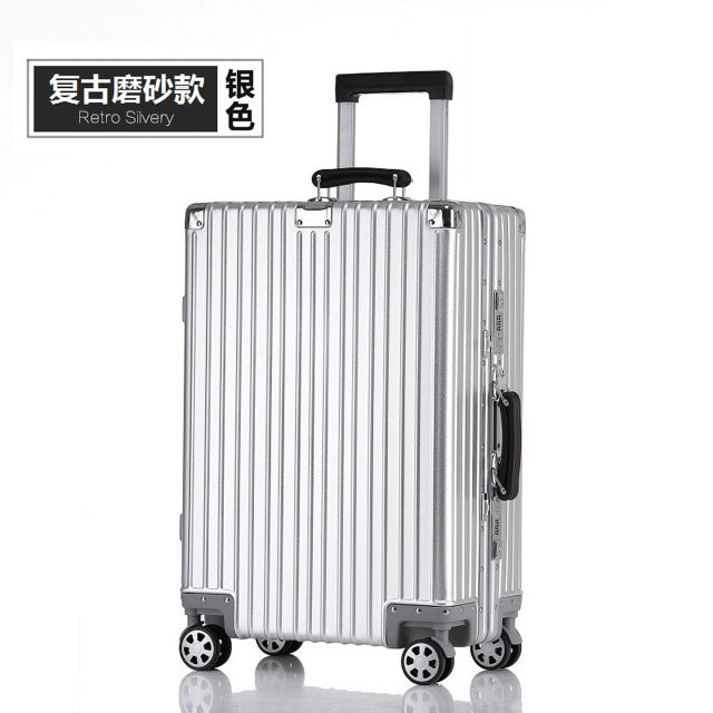 AOFY-maleta con ruedas de aleación de aluminio y magnesio, equipaje de viaje con contraseña de Metal, maleta lateral dura, caja de embarque con ruedas Universal