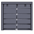 thumbnail image 3 of Tcbosik 7-Tier Shoe Rack, Space Saving Shoe Storage Organizer with Non-Woven Fabric Cover and Steel Tube for Bedroom, Hallway, Closet Entryway, Holds up to 36 Pairs of Shoes, Gray, 3 of 6