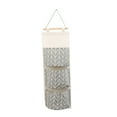 thumbnail image 2 of Home Textile Storage Clearance 3 Grids Wall Hanging Storage Bag Organizer Toys Container Decor Pocket Pouch, Home Textile Home Textile Storage, 2 of 4