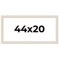 44x20 Frame White Real Wood Picture Frame Width 1.75 inches | Interior Frame Depth 0.5 inches |